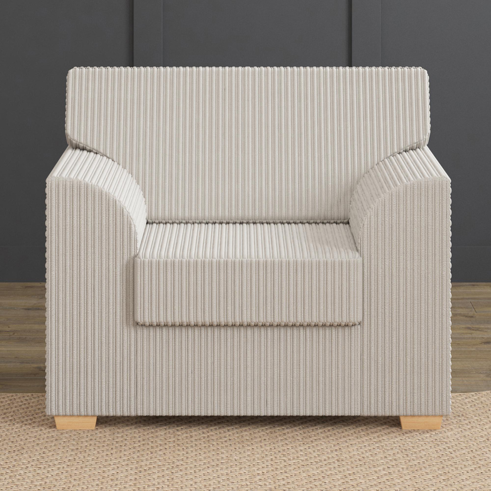 Modo Stone Jumbo Cord Fixed Back Armchair Image 6