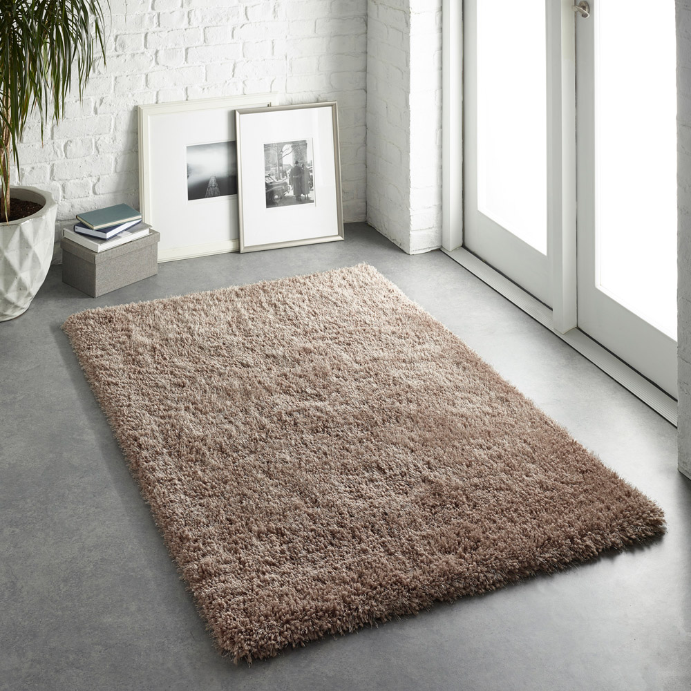 Origins Chicago Latte Shaggy Rug 160 x 230cm Image 2