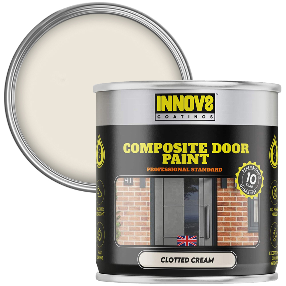 Innov8 Coatings Composite Door Paint 750ml Clotted Cream Image 1