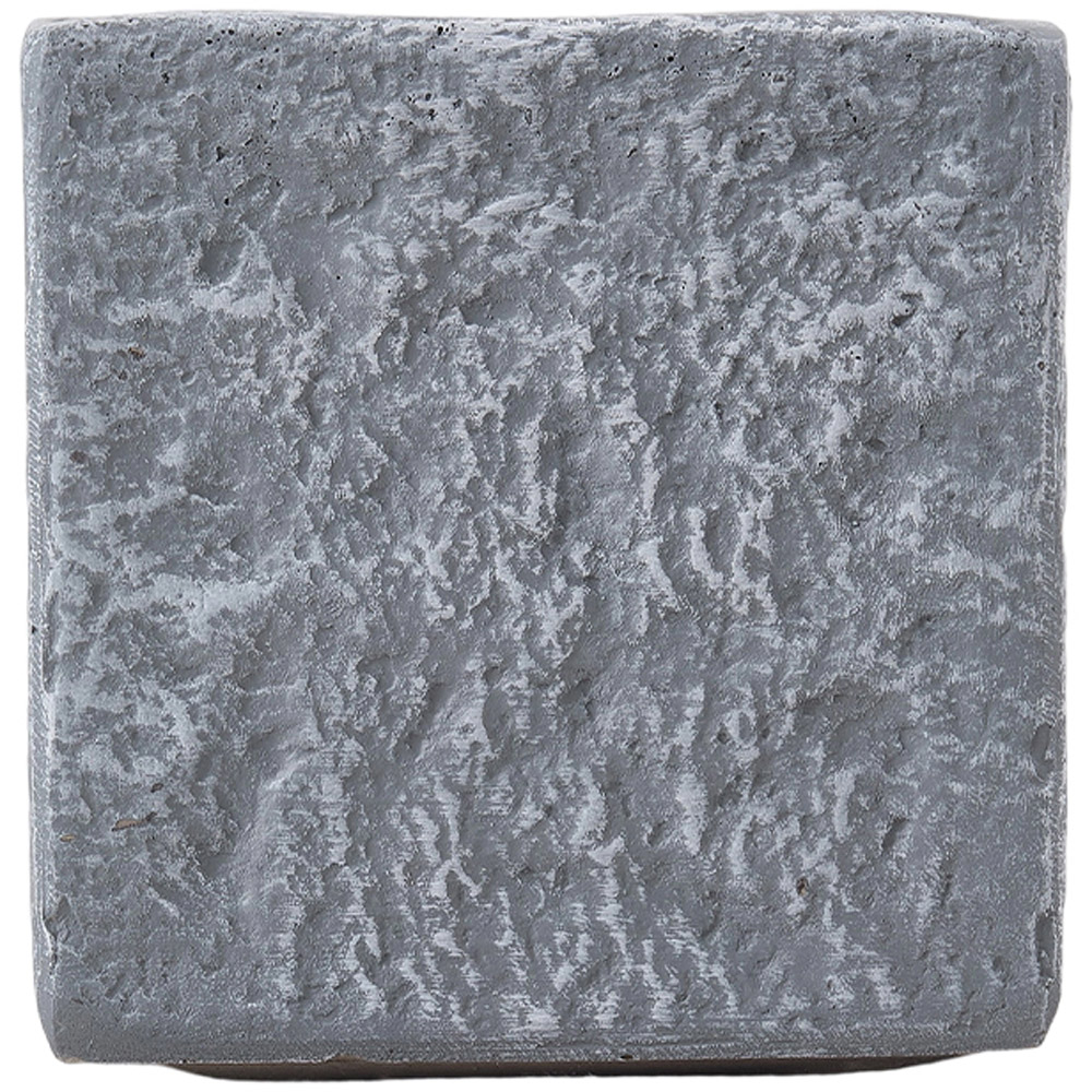 Living and Home Granite Square Cement Planter with Drainage Holes 32 x 32cm Image 4