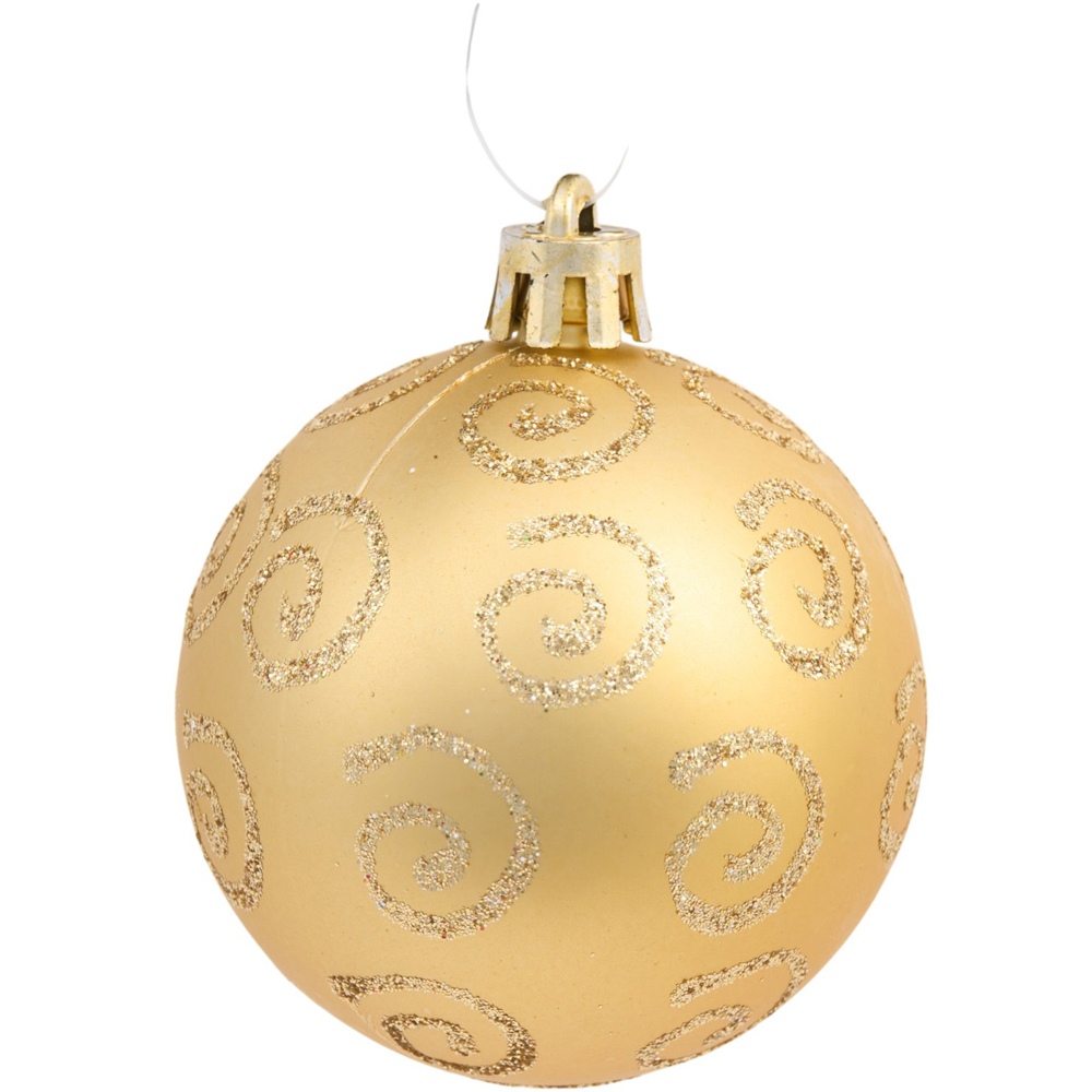 Bauble and Tree Topper Set Gold Image 3