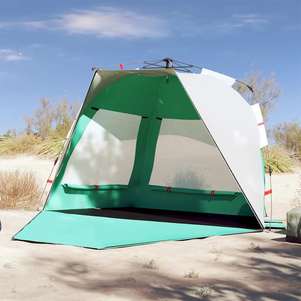 Walplus 3 Person Sea Green Quick Release Waterproof Beach Tent Image 2