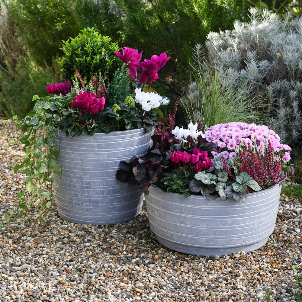 Garden Gear Caesar Marble Effect Planter 46 x 52cm 2 Pack Image 4