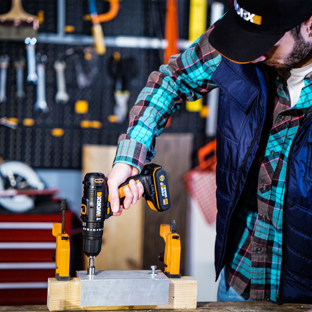 Worx WX902 20V Combi Drill and Impact Driver Set with Batteries and Charger Image 6