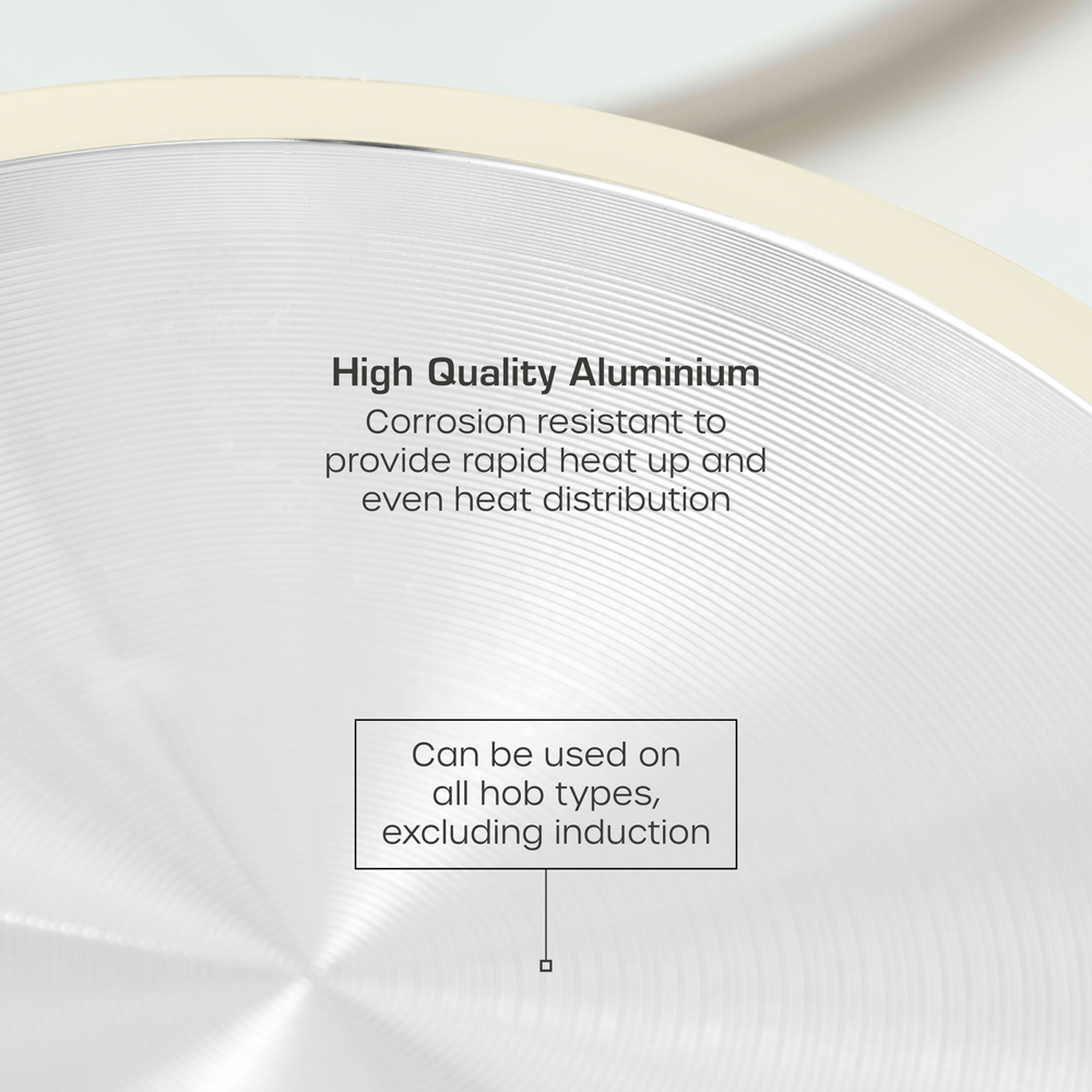 Swan Townhouse 3 Piece Cream Saucepan Set Image 4