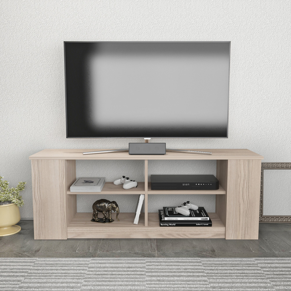 Decorotika Space 8 Shelf White TV Unit Image 5