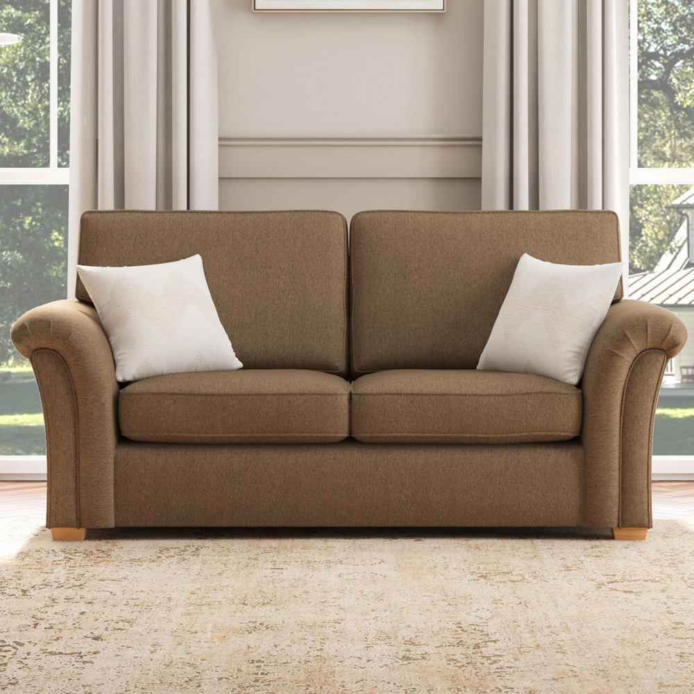 Castleacre 3 Seater Venice Nutmeg Fixed Back Sofa Image 5