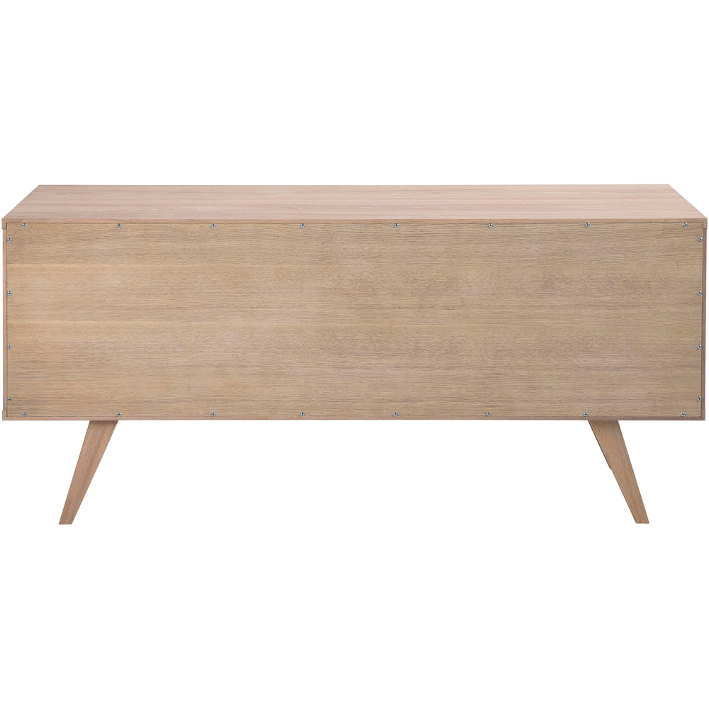 Florence A Line 4 Drawer Sliding Door White Oak Sideboard Image 4