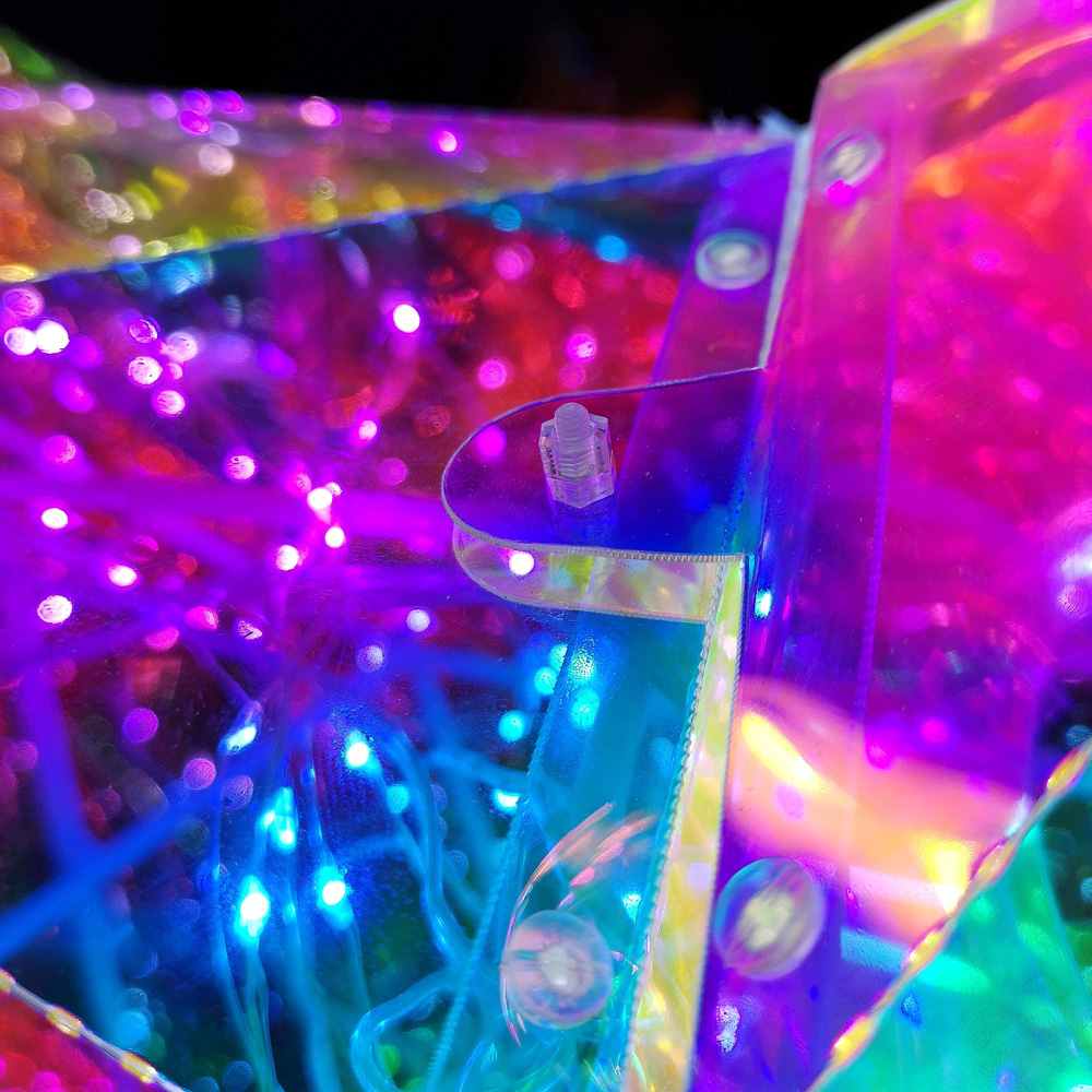 Samuel Alexander 600 White LED Standing Iridescent Stag Christmas Decoration 5ft Image 7