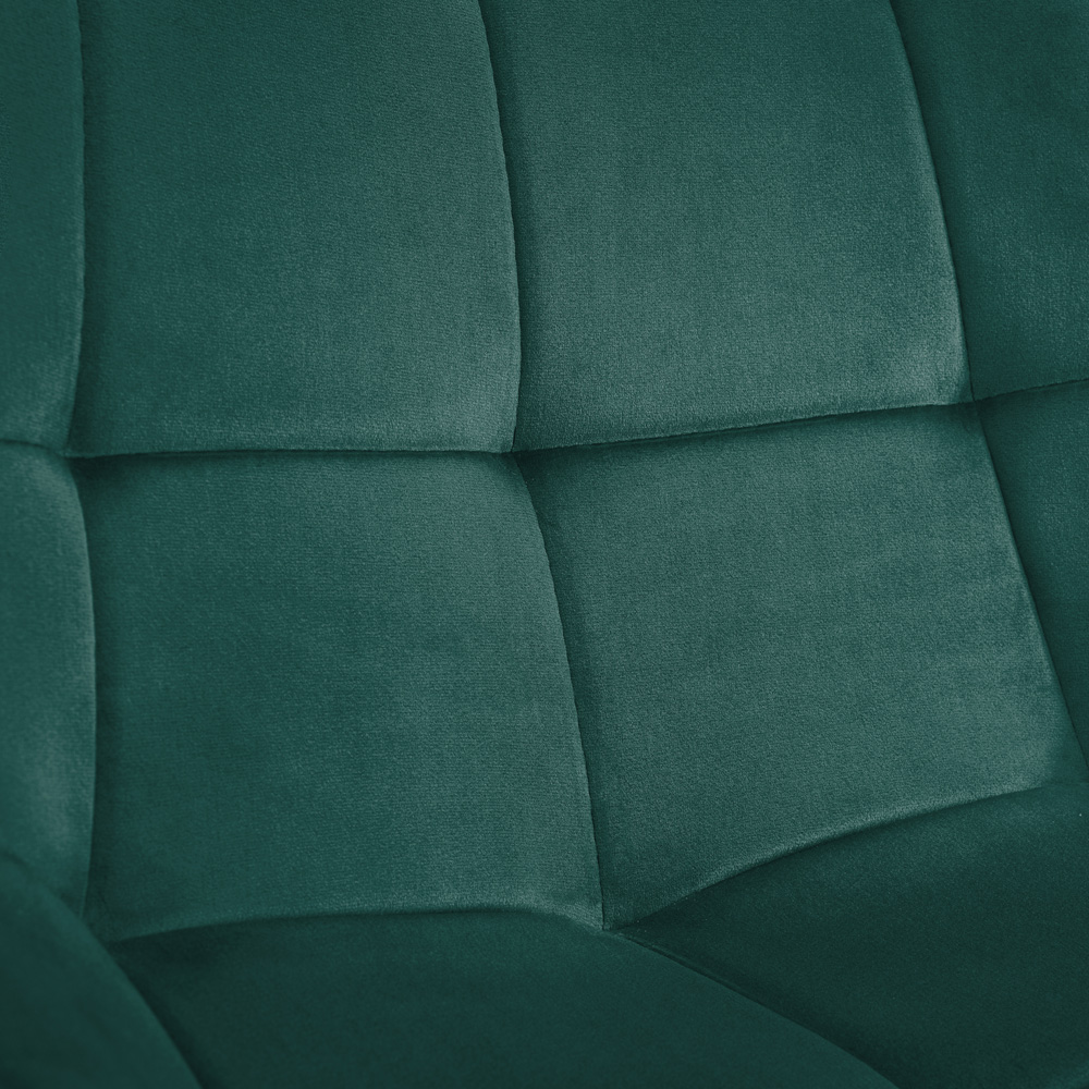 Julian Bowen Hadid Set of 2 Green Dining Chair Image 6