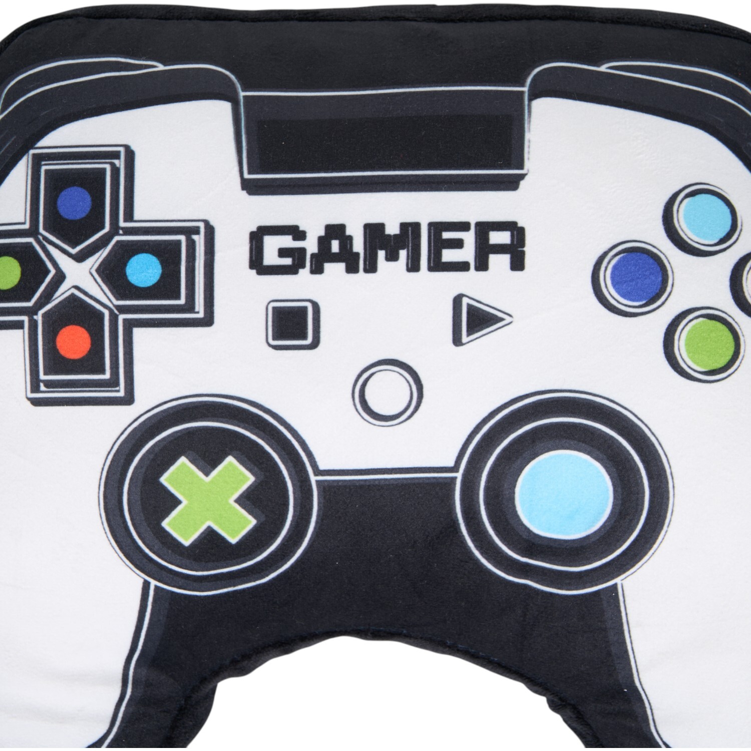 Gamer Shaped Cushion Black Image 2