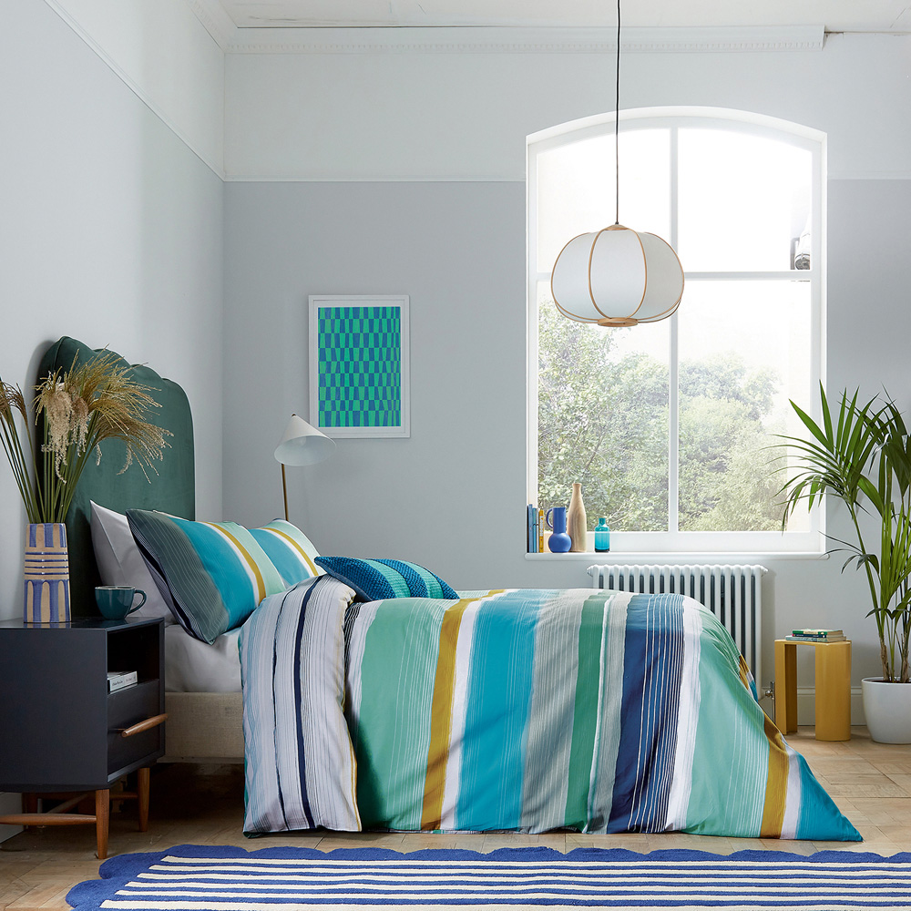 Helena Springfield Carrie King Size Blue Duvet Set Image 5