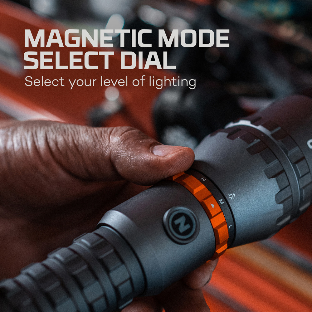 Nebo Davinci 8000 8000 Lumens Magnetic Mag Dial Rechargeable LED Torch with 4x Zoom and Power Bank Image 6