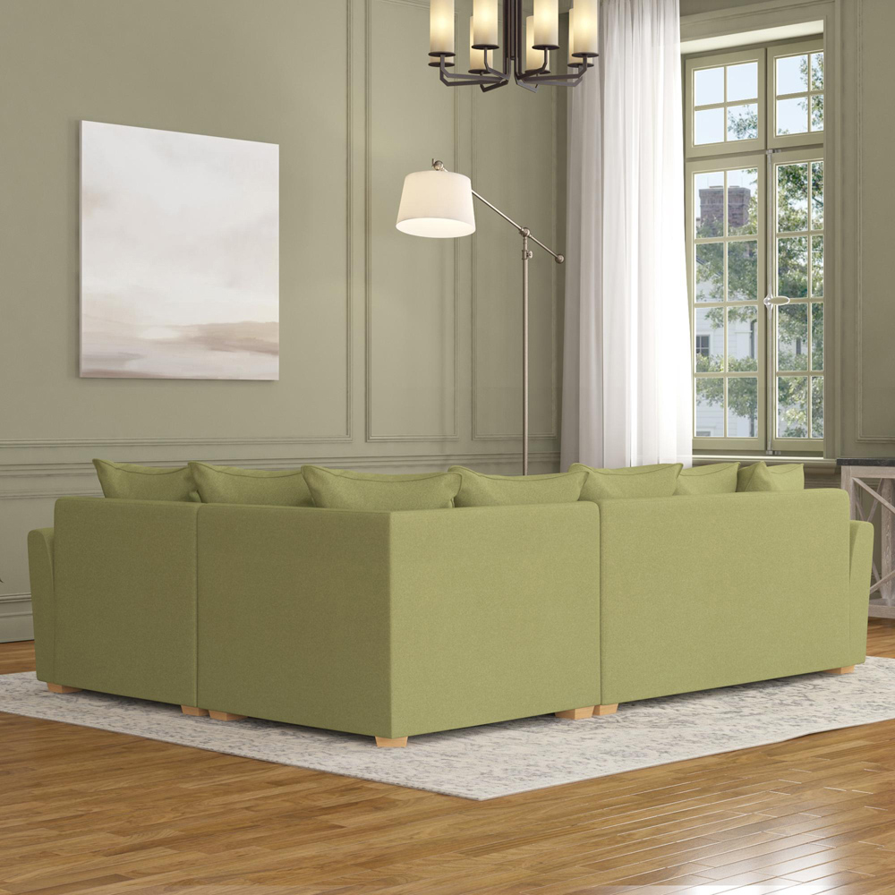 Wendleberry 3 Seater Venice Olive Scatter Back Right Hand Corner Sofa Image 6