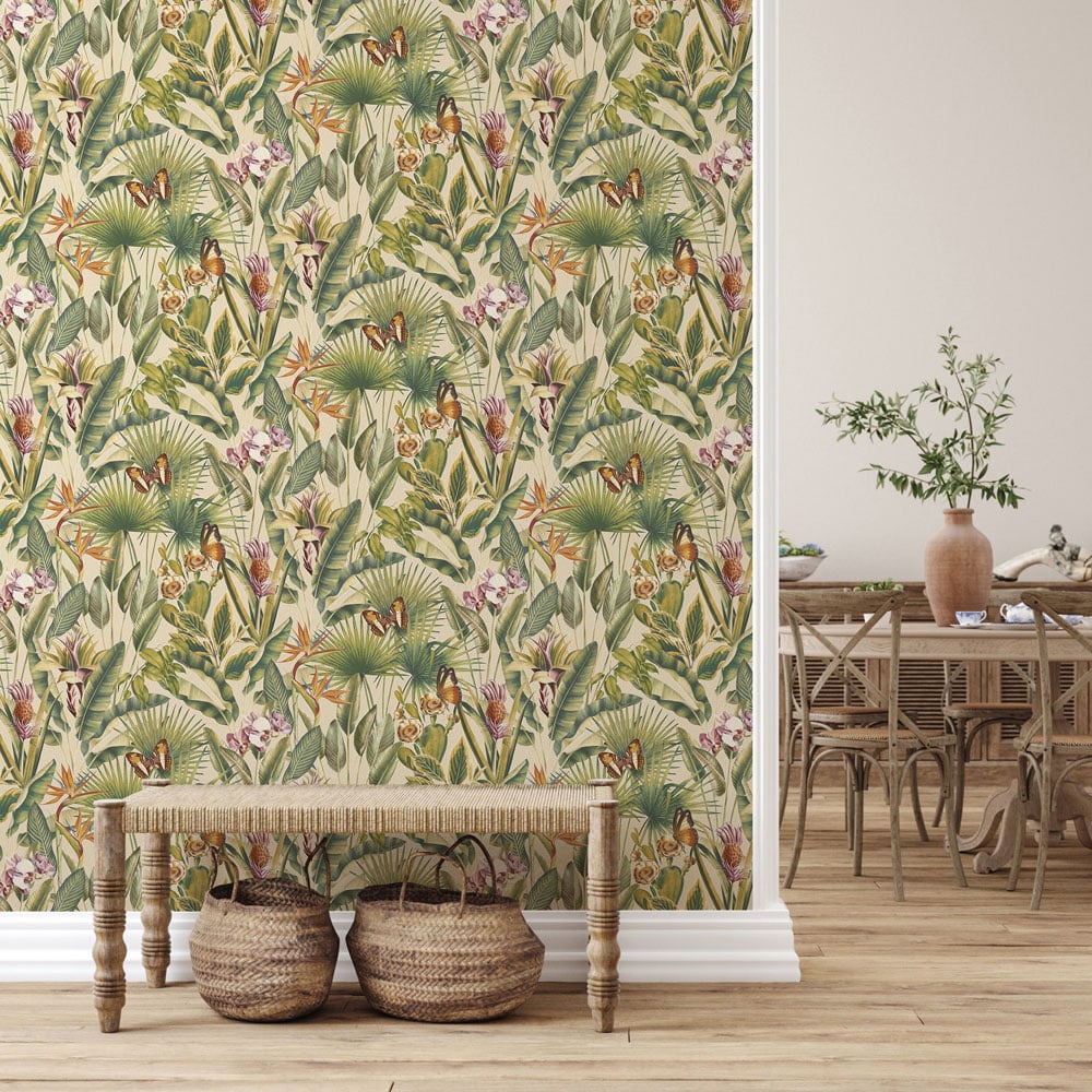 Rasch Wallpaper Zanzibar Cream Wallpaper Image 3