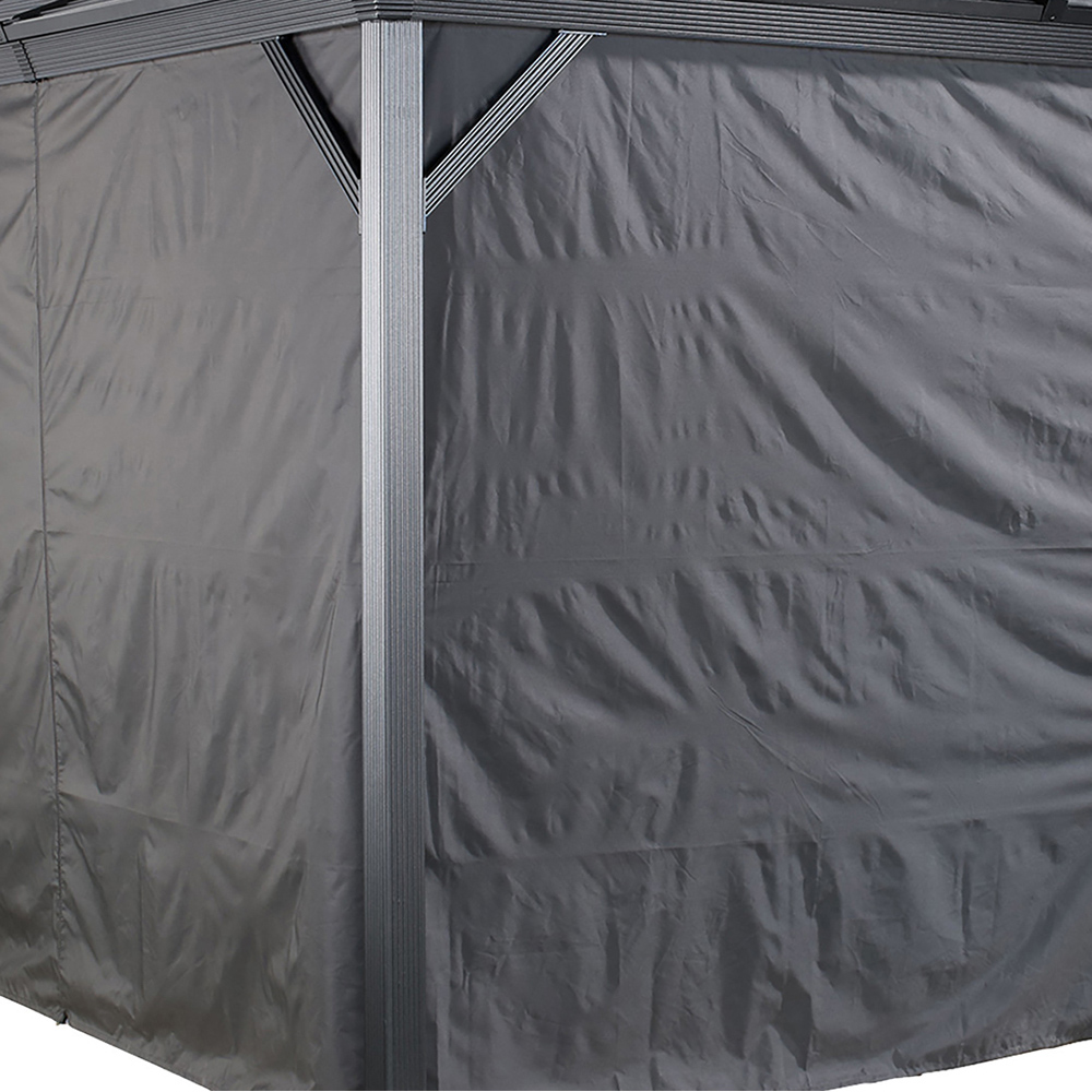 Sojag Ventura and Ventura II 3 x 3m Grey Gazebo Curtain Image 4
