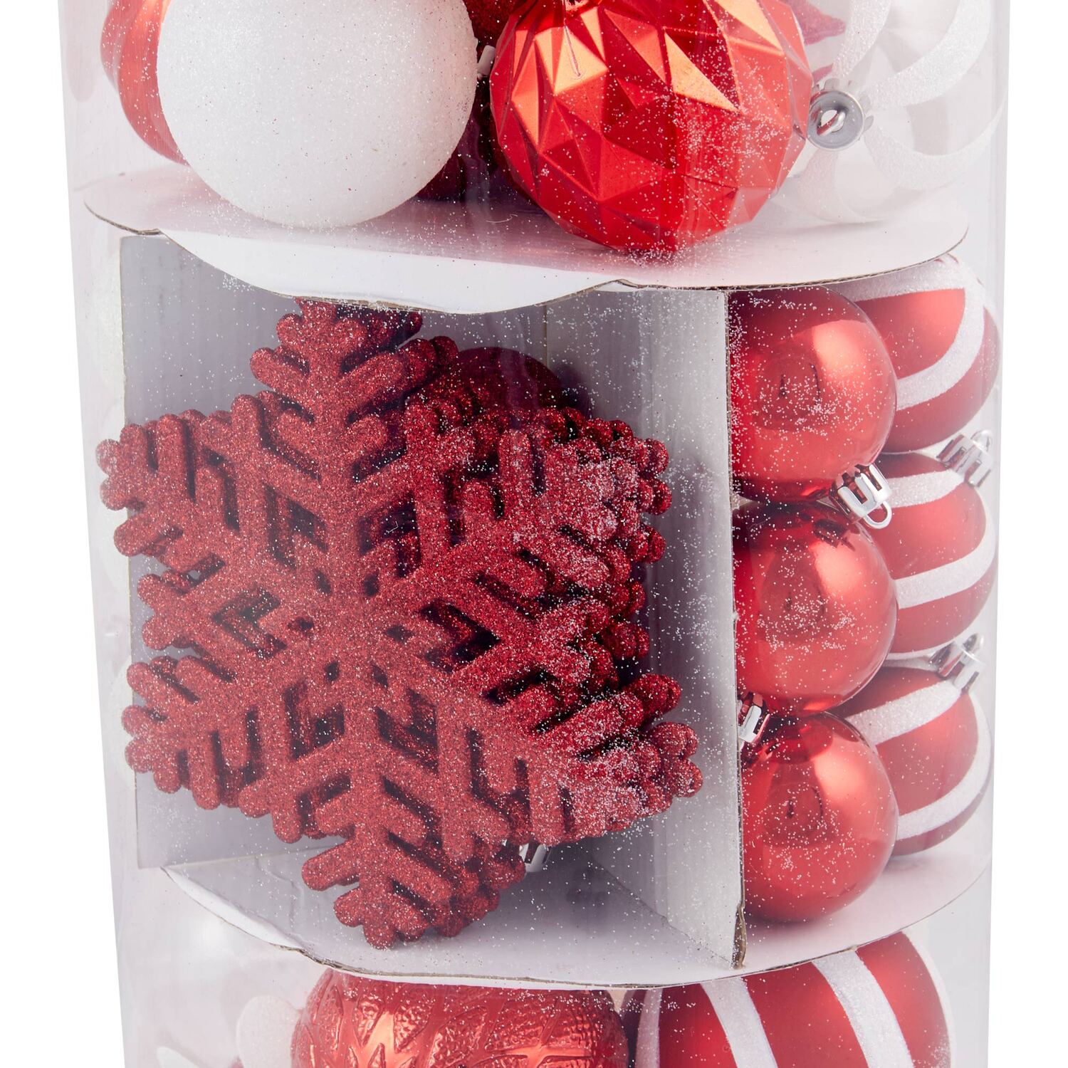 Pack of 120 Candy Cane Lane Baubles - Red Image 7