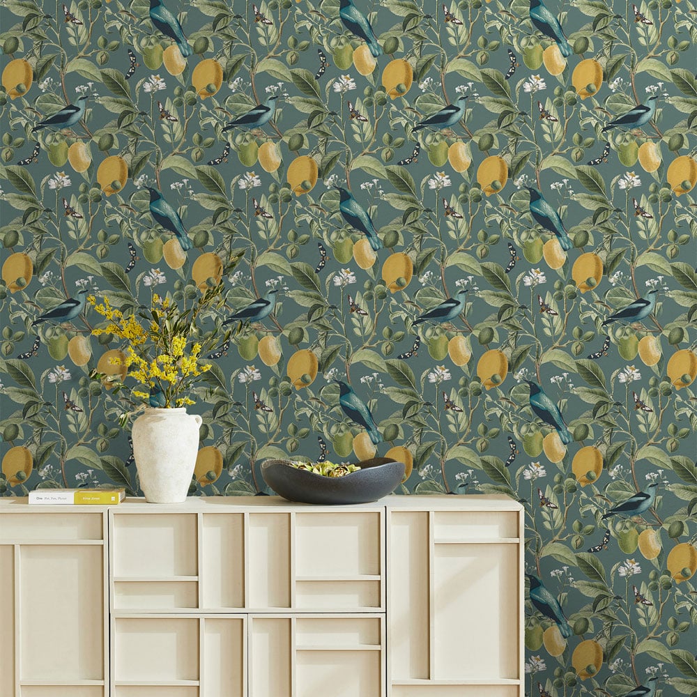 Next Fruit Tree Birds and Butterflies Dusk Wallpaper Image 3