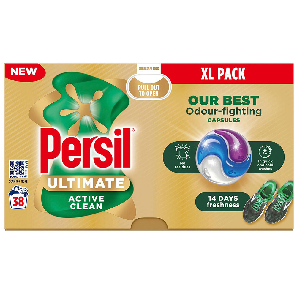Persil Ultimate Odour Fighting Washing Capsules 38 Washes 6 Pack Image 2