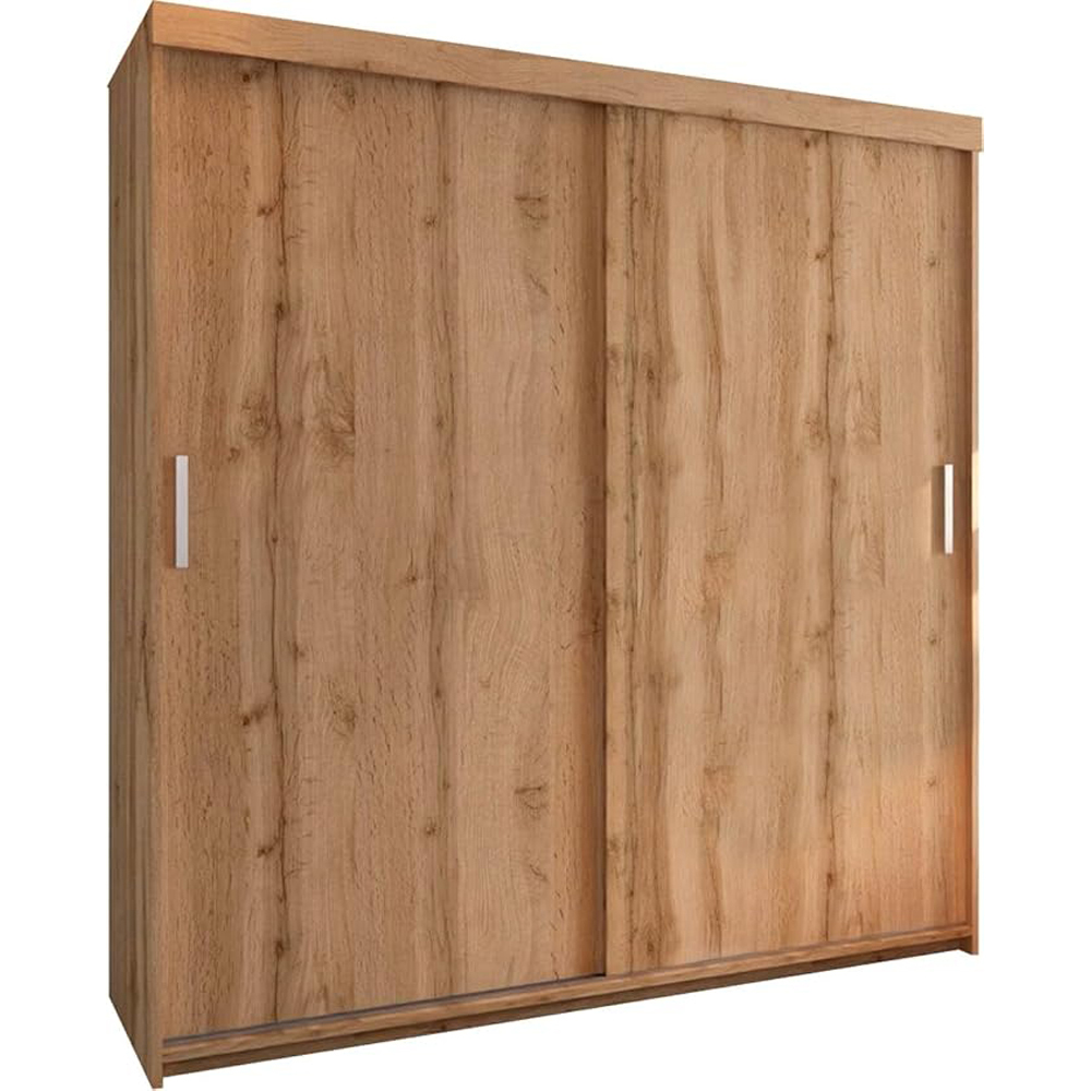 Sliding Wardrobes 4U 2 Sliding Door Oak Votan Modern Wardrobe Image 4