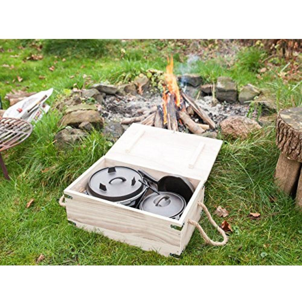 Fallen Fruits Black 7 Piece Dutch Oven Cooking Set Image 2