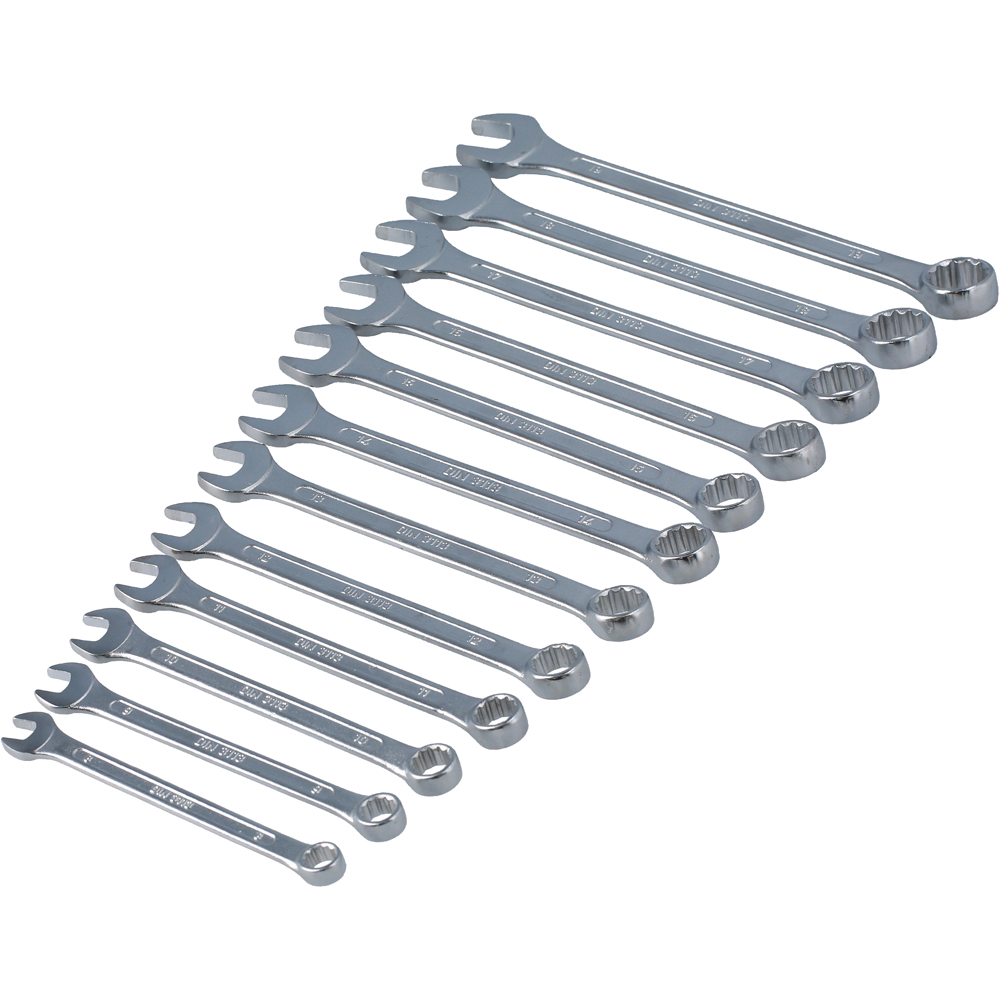 Laser 12 Piece 8-19mm Satin Finish Metrix Bi-Hex Combination Spanner Set Image 3