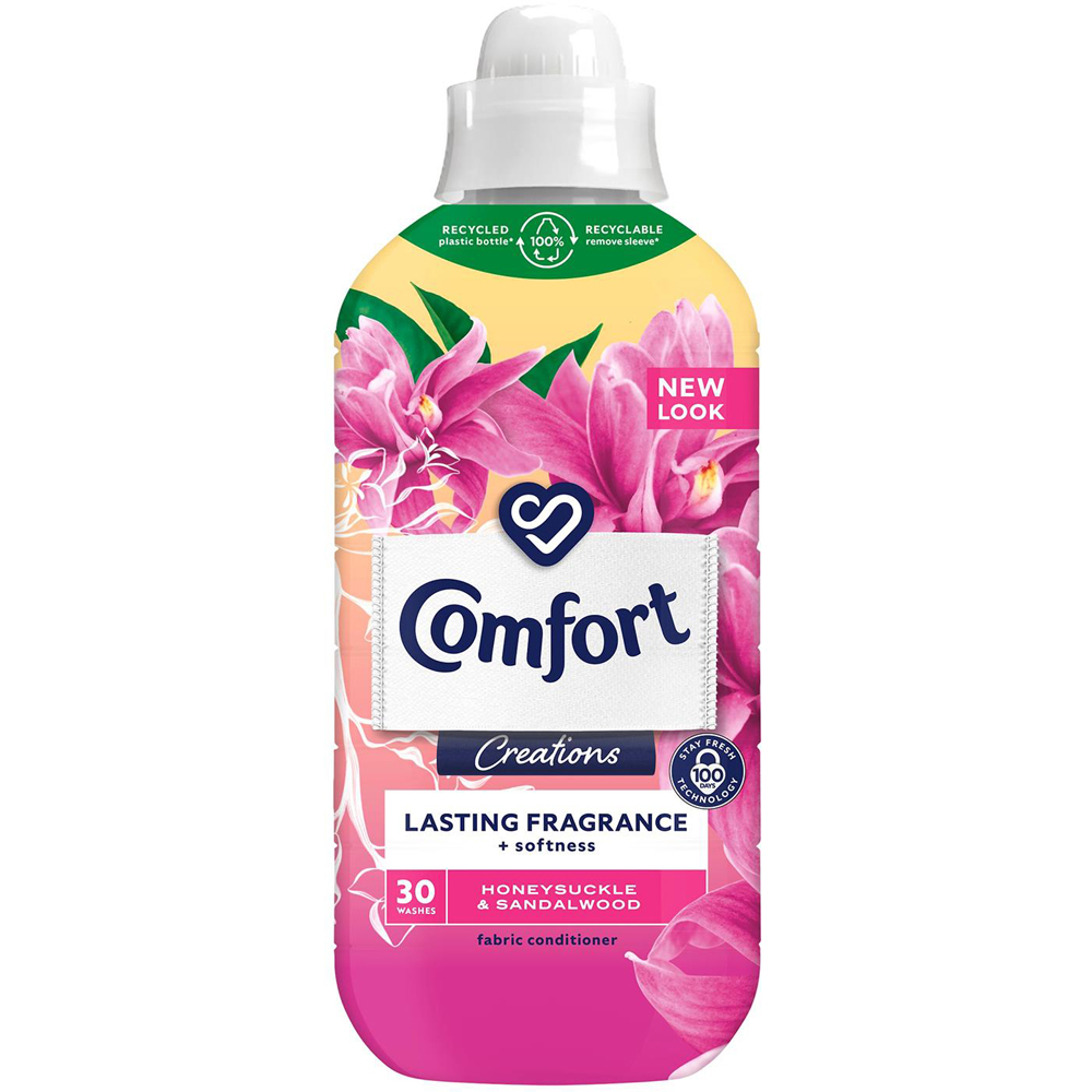 Comfort Creations Honeysuckle and Sandalwood Fabric Conditioner 30 Washes 900ml 8 Pack Image 2