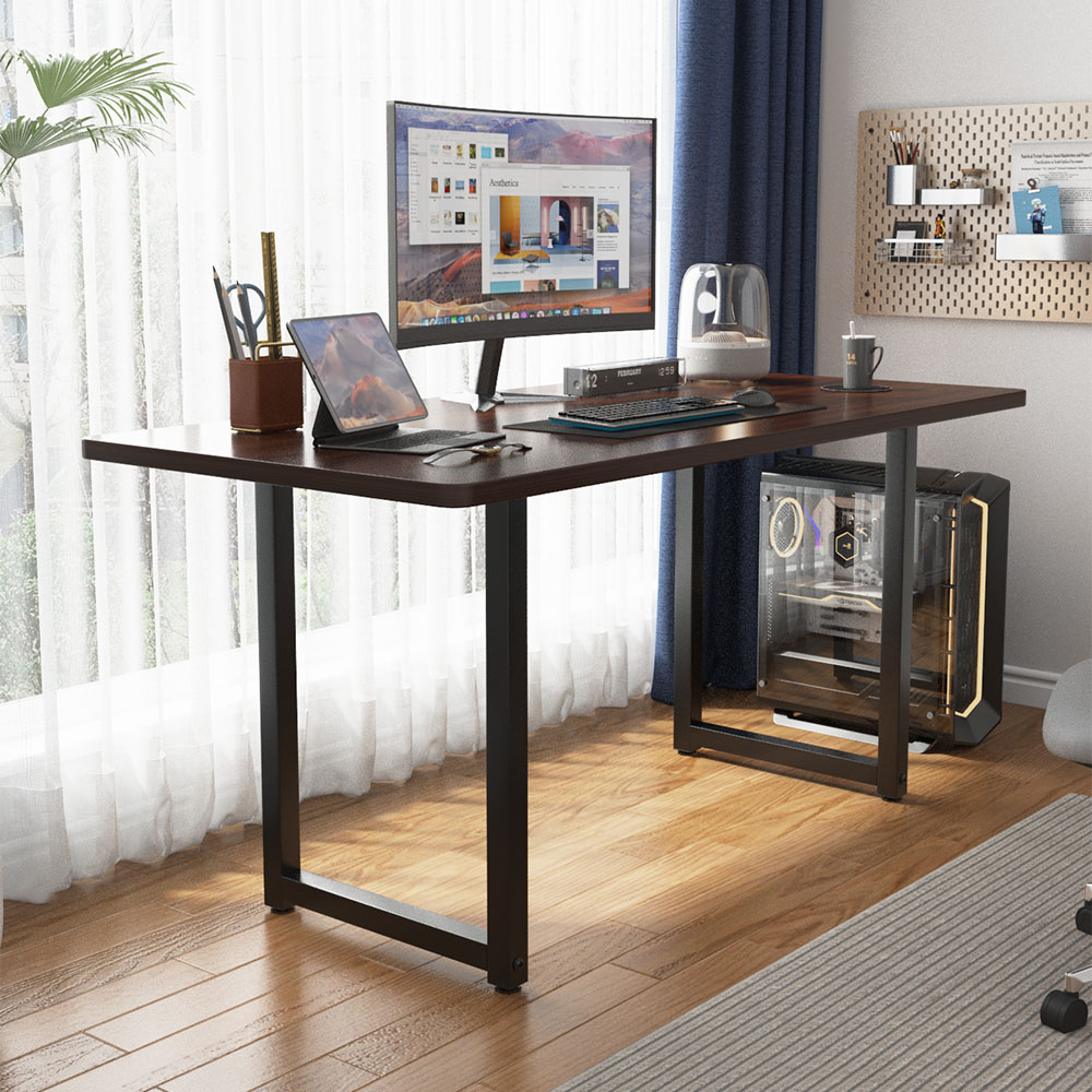 Living and Home Black Open Cuboid Iron Table Frame 110 x 71cm Image 7