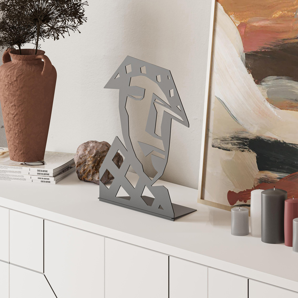 Decortie Max Abstract Face Design Black Decorative Object Image 4