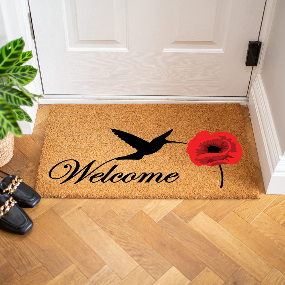 Coco & Coir Poppy Nectar Coir Door Mat 45 x 75cm Image 2