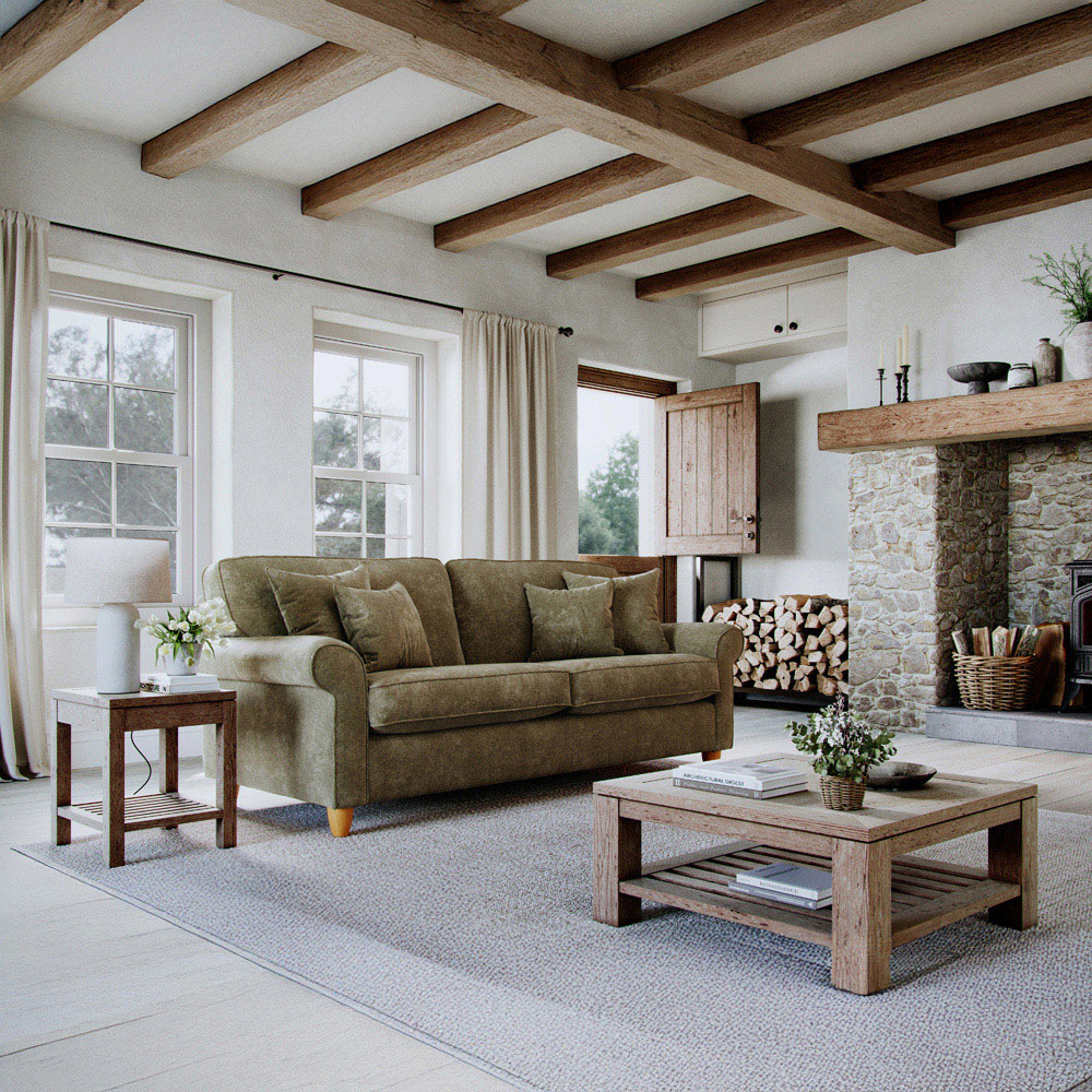 Sinatra 3 Seater Large Glory Winter Moss Sofa Image 3