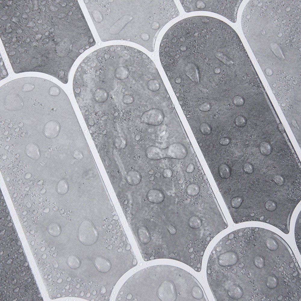 Living and Home Grey Arch Self Adhesive Wall Sticker 10 Pack Image 6