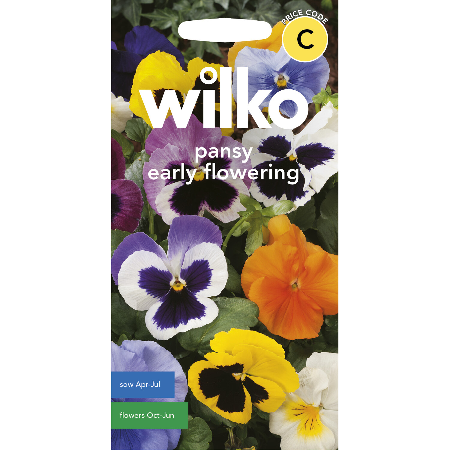 Wilko Pansy Early Flowering Seeds Image 1