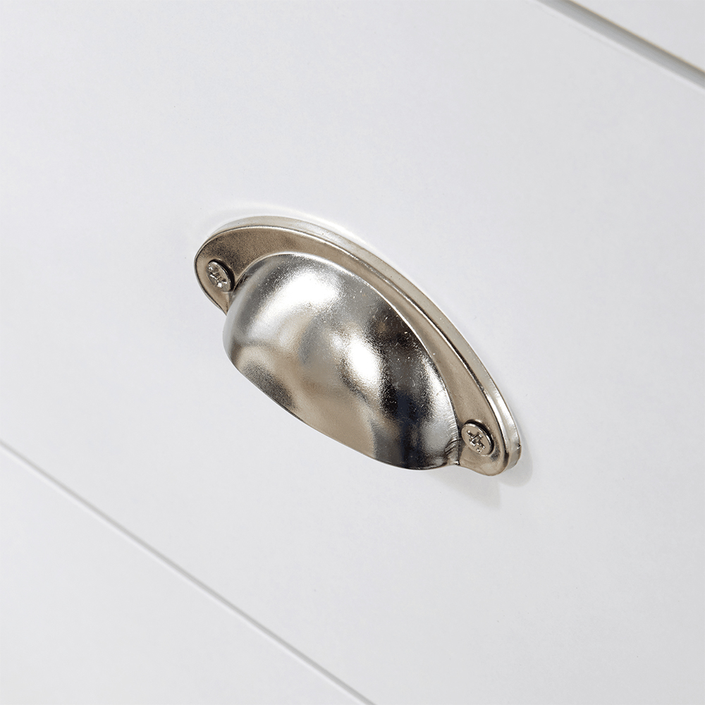 Home Source Camden 6 Drawer White Chest of Drawers Image 3