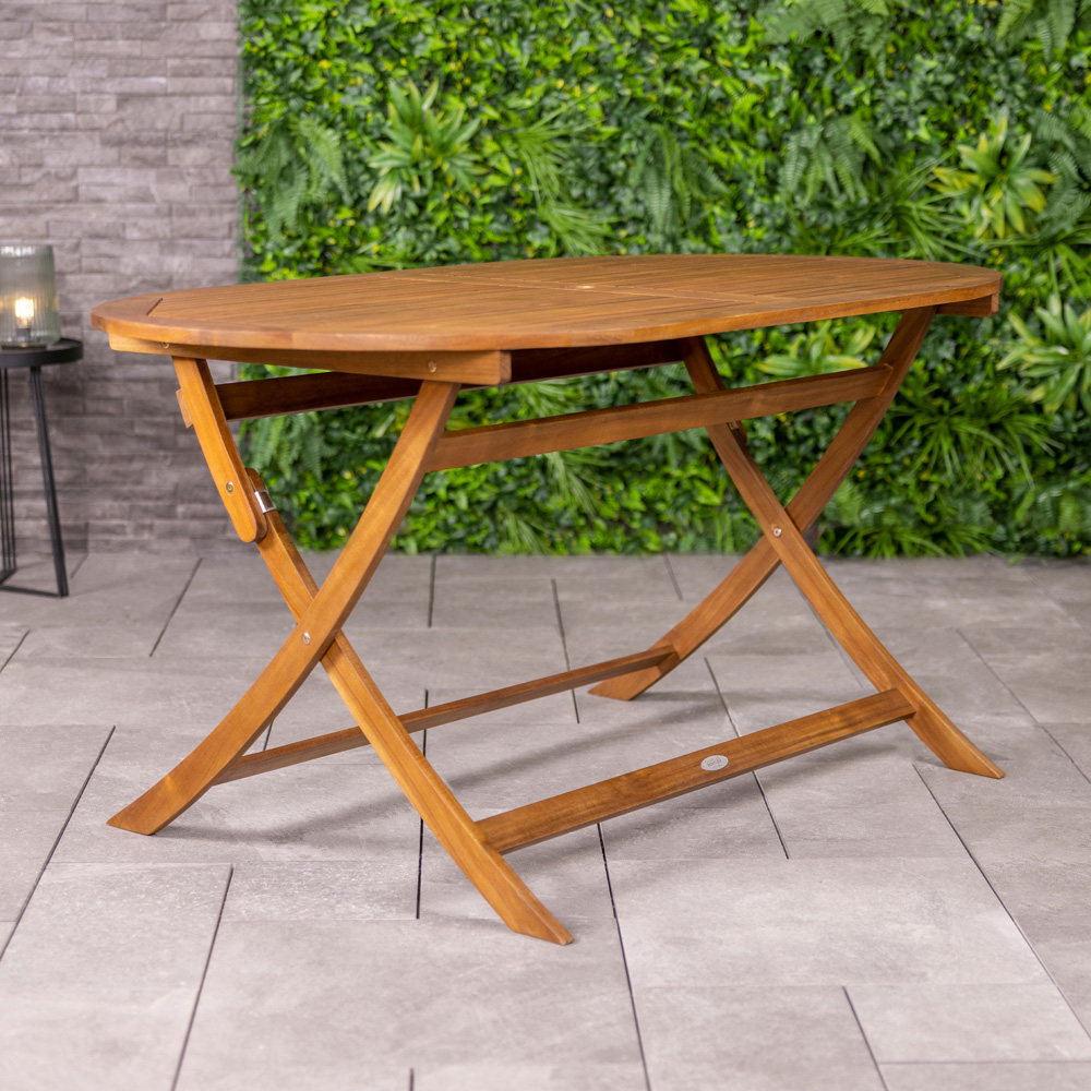 Charles Bentley 4 Seater Wooden Garden Furniture Set Image 7