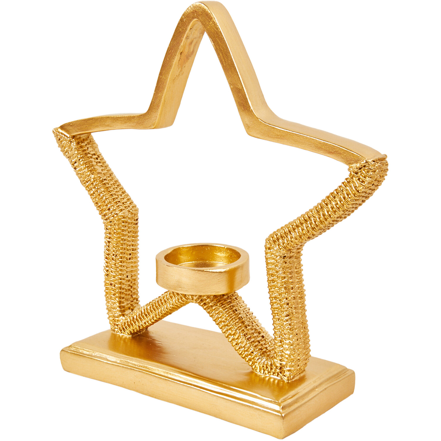 Star Tea Light Holder Gold - Gold Image 2