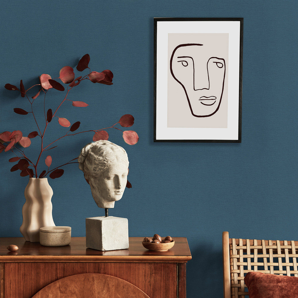 Superfresco Easy Amour Navy Blue Wallpaper Image 3