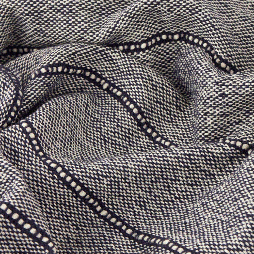Yard Hedon Blue Linear Stripe Woven Throw 130 x 180cm Image 2