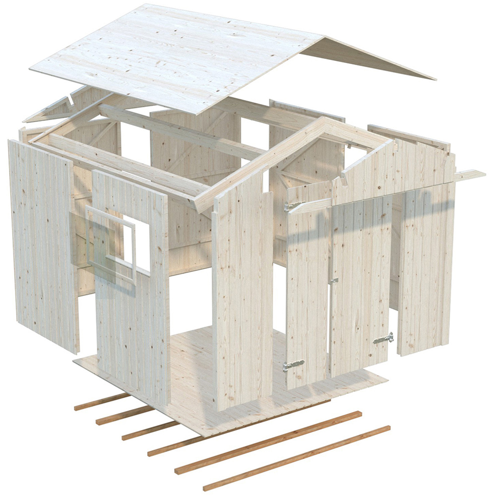 Palmako Nils 7.5 x 7.5ft Apex Garden Storage Shed Image 4