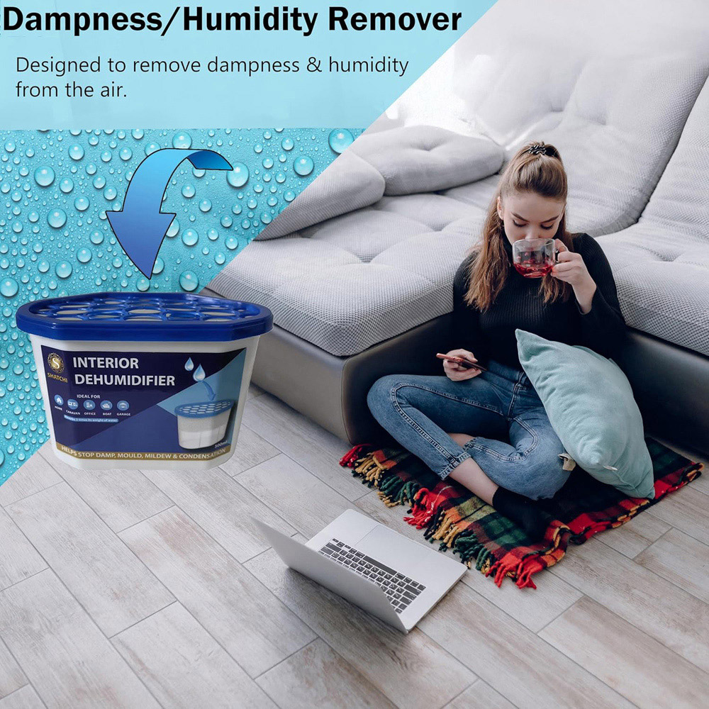 Shatchi 10 Pack 500ml Moisture Absorber Interior Dehumidifier Tub Image 6