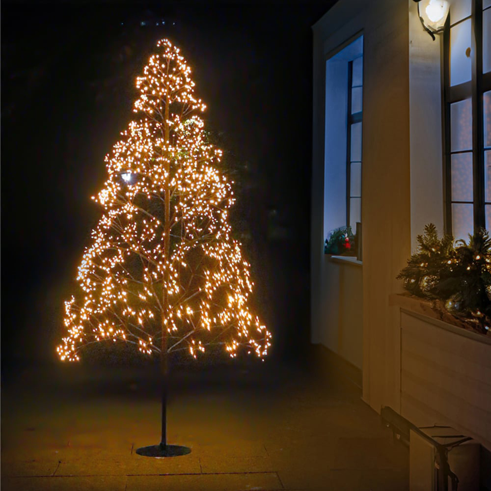 Xmas Haus 4008 Gold Micro LED Black Firework Tree 6.8ft  Image 2
