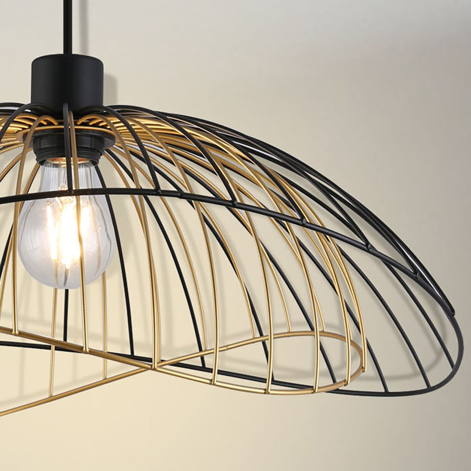 Dillon Black Shade Black and Gold Image 3