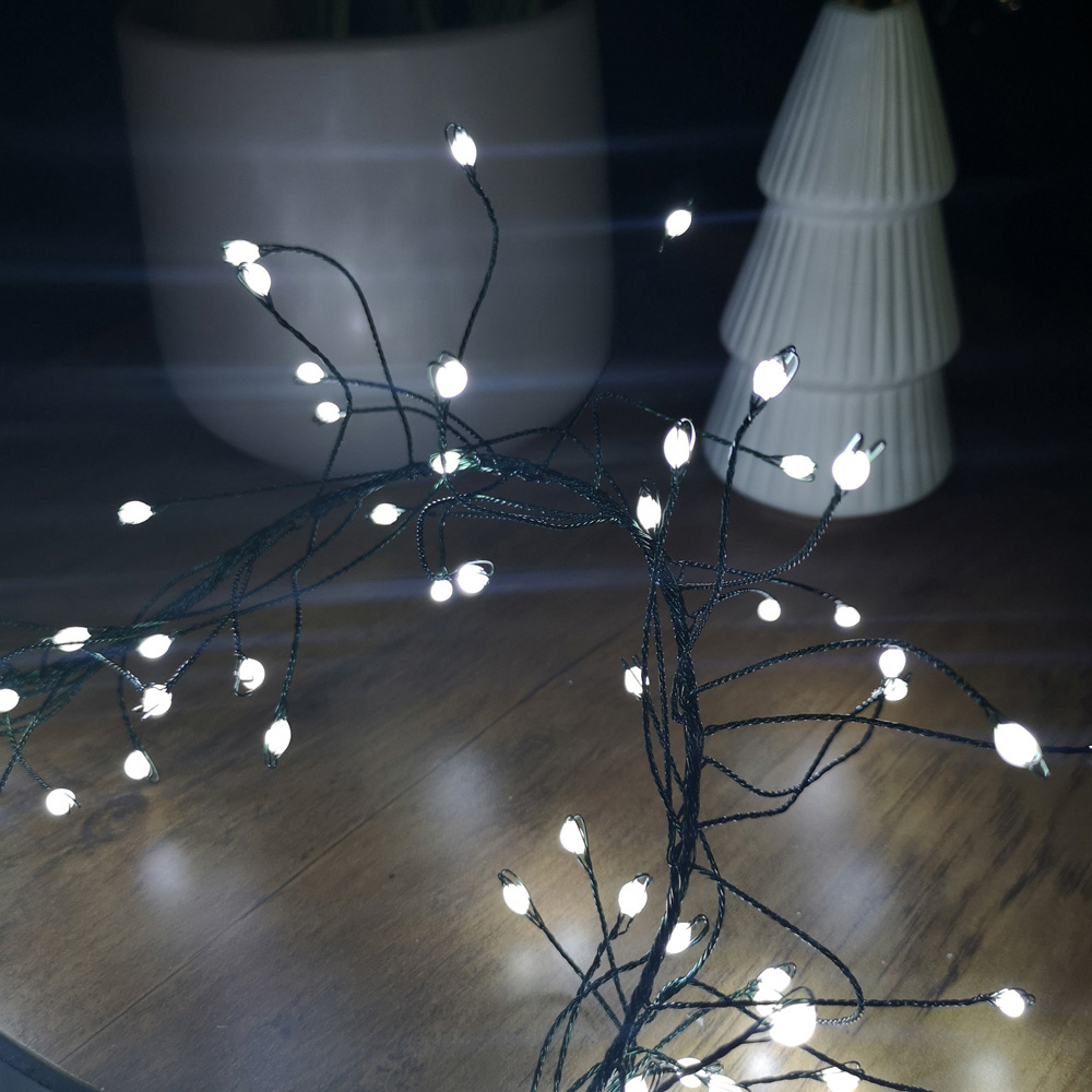 Samuel Alexander 430 White LED Christmas Garland Light Image 4