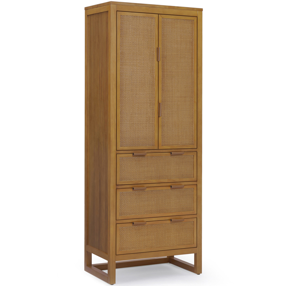 Teamson Home Hatteras 2 Door 3 Drawer Natural Linen Cabinet Image 2