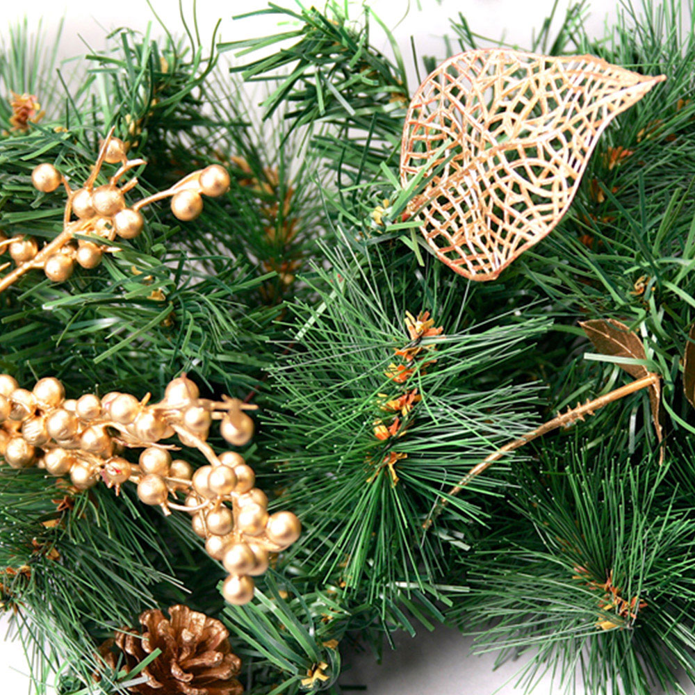 Best Artificial Gold Christmas Garland 370cm Image 6