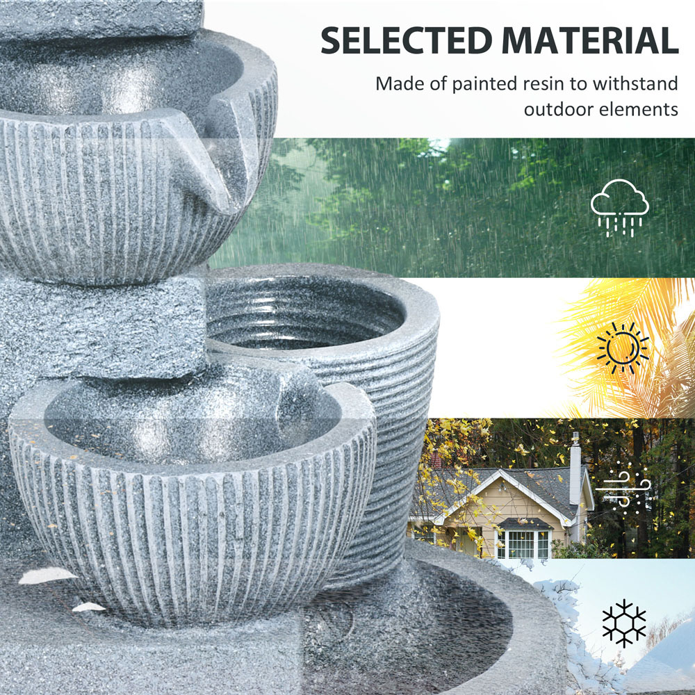 Outsunny Outdoor LED Water Fountain Image 8