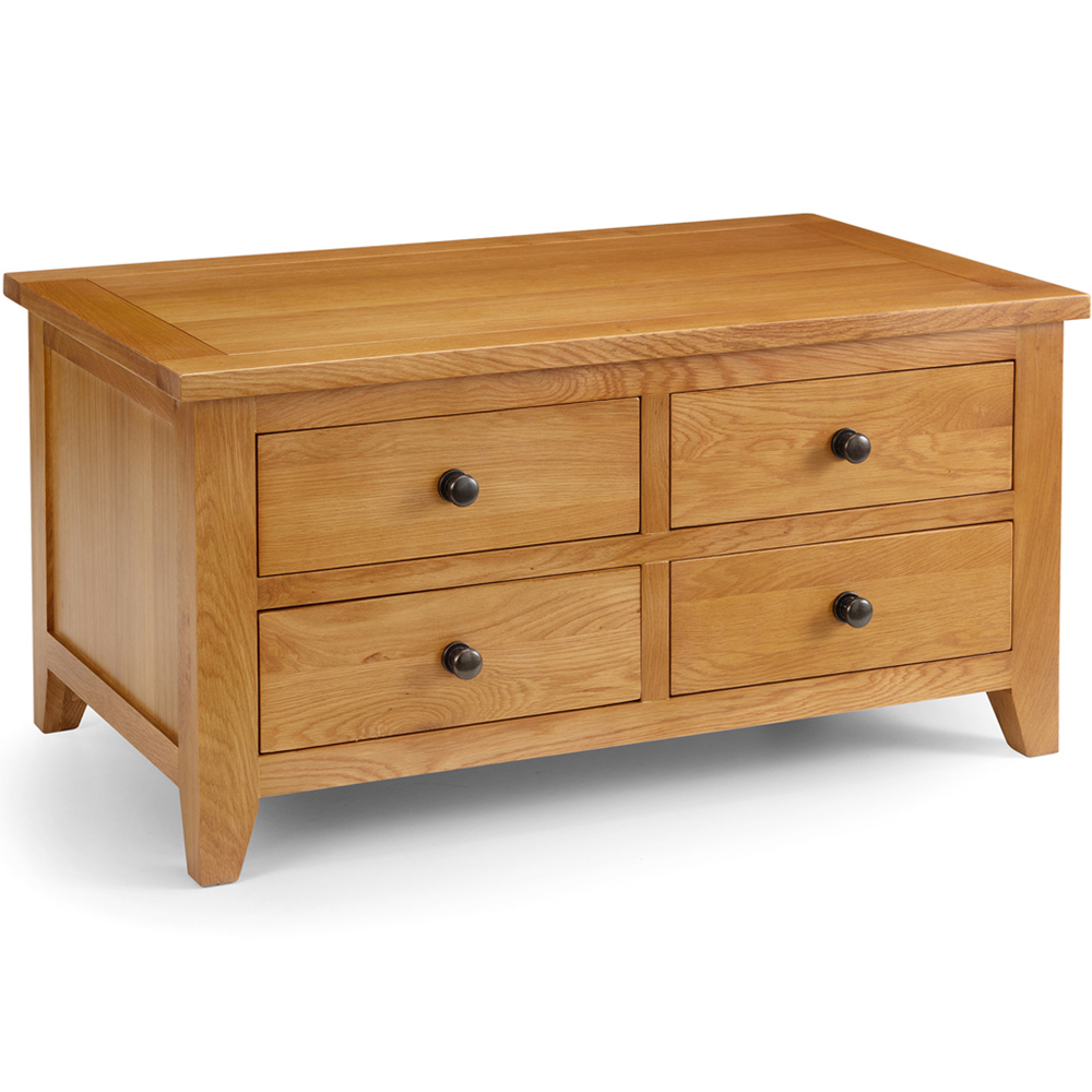 Julian Bowen Astoria 4 Drawer Oak Coffee Table Image 2