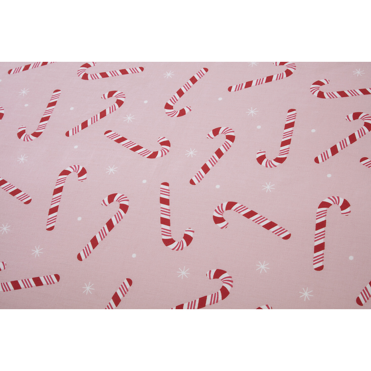 Candy Cane Duvet Cover and Pillowcase Set - Pink / Double Image 5