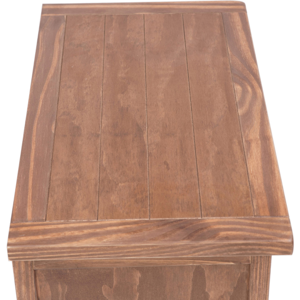 Tirolo 4 Drawer Light Brown Chest of Drawers with Brass Drop Handles Image 6