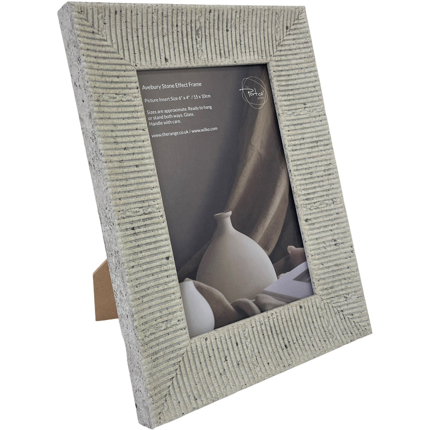 Avebury Stone Effect Photo Frame Neutral 6x4in Image 2